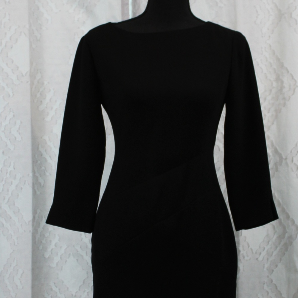 David Warren New York Black Long Sleeve Dress